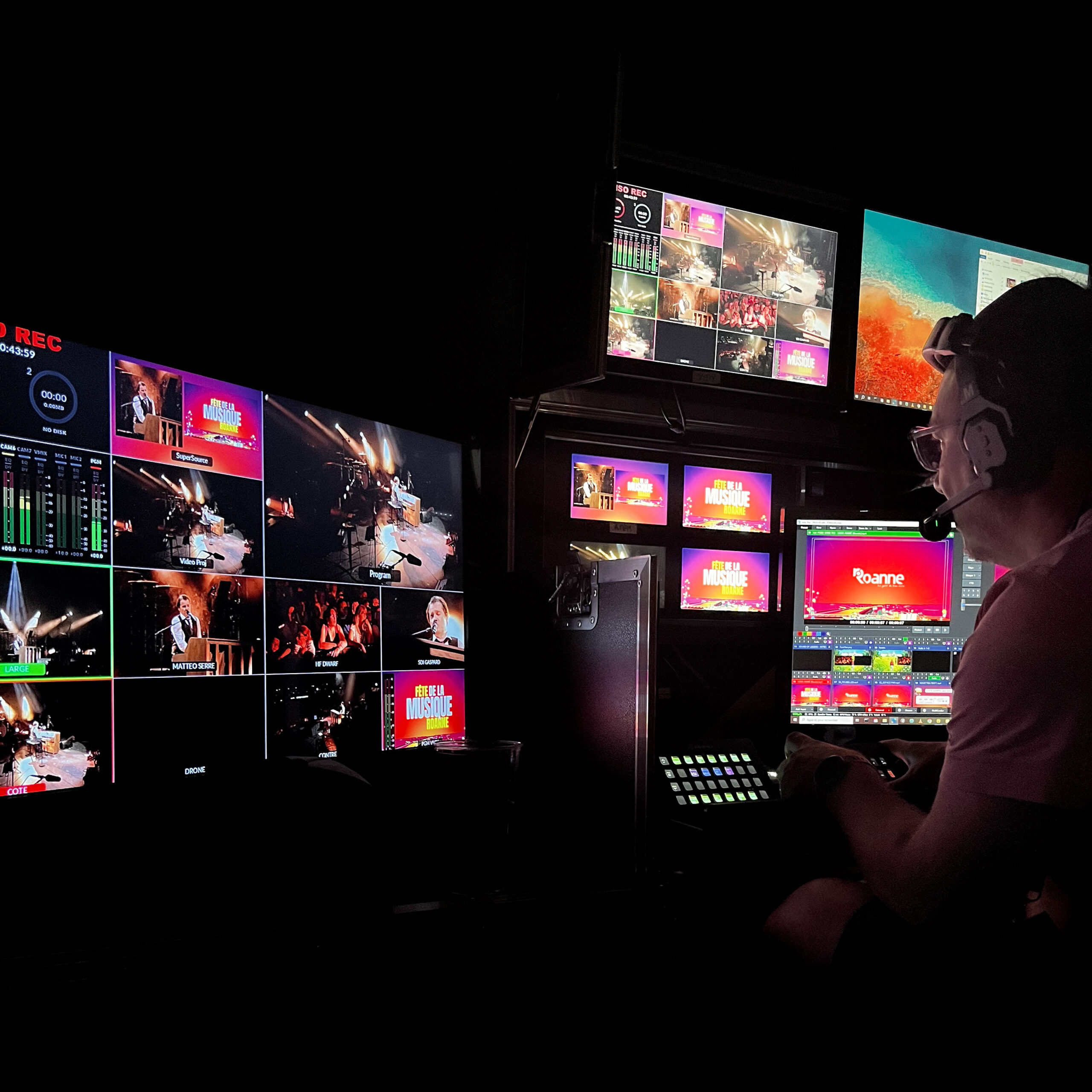 2026 - Backstage régie livestream - fête de la musique Roanne